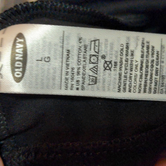 ❤️ OLD NAVY Black Leggings Large - Picture 6 of 7